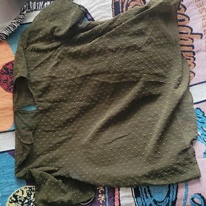 2/$10 Keyhole back sheer blouse xl